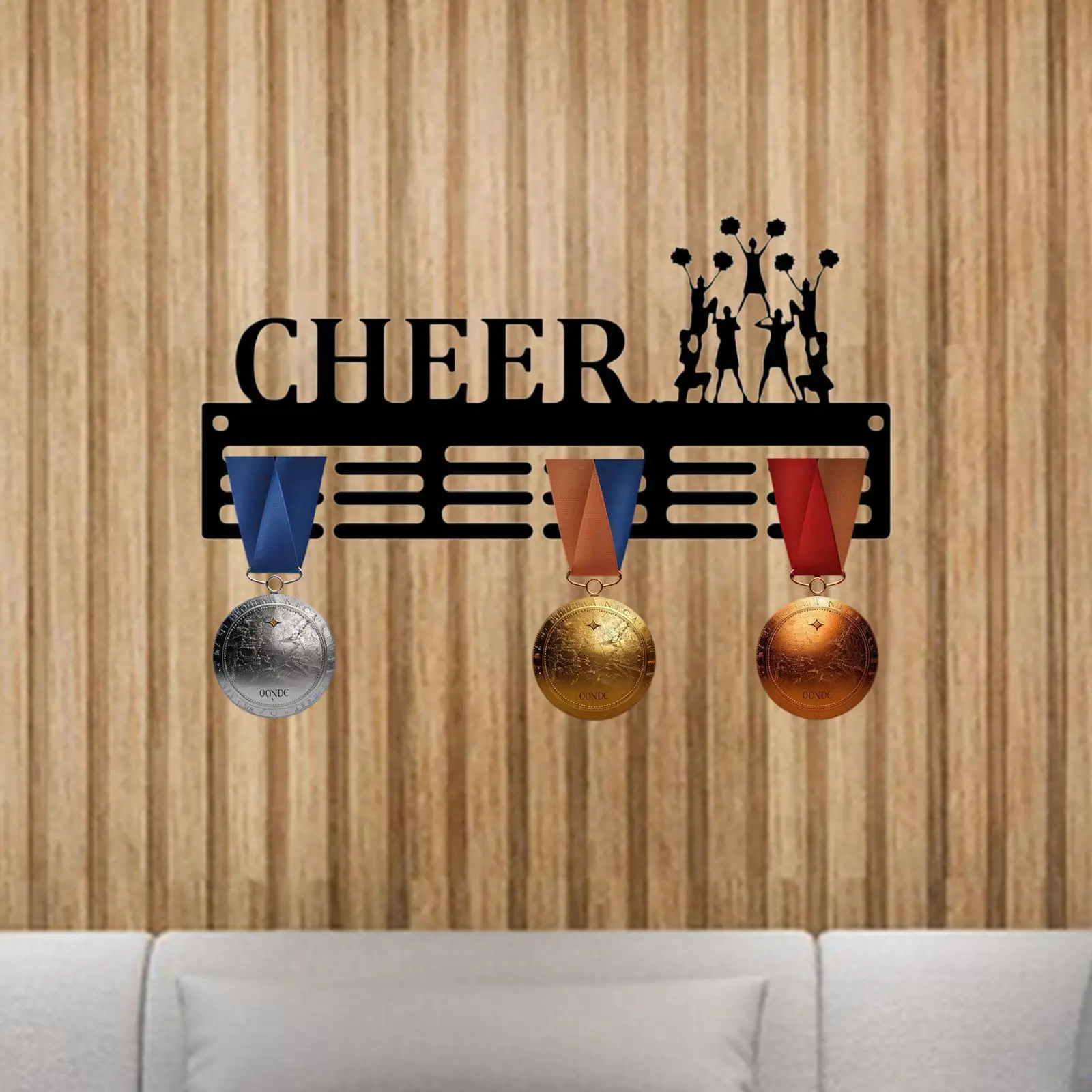 Металлическая вешалка для дисплея железный держатель медалей Cheer беговых