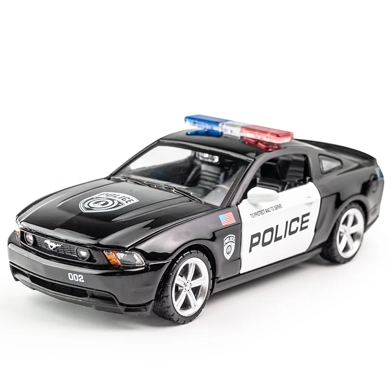 Модель автомобиля из сплава 1:32 2006 Ford Shelby Mustang GT350 модель полицейского 911 модели