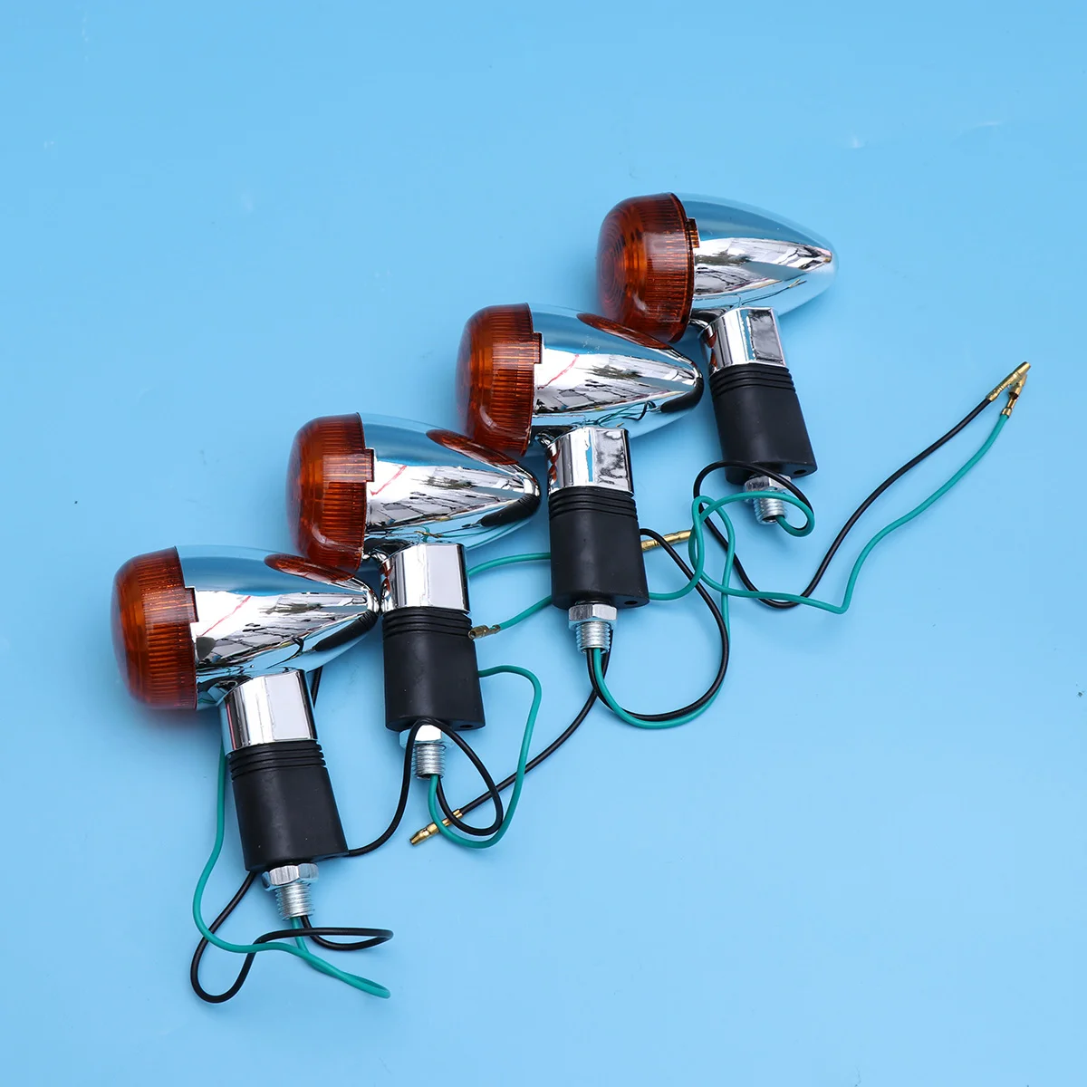 4pcs Handlebar Indicators Motorcycle Indicators Motorbike Turn Turn Lights Motorcycle Handlebar Turn Signals