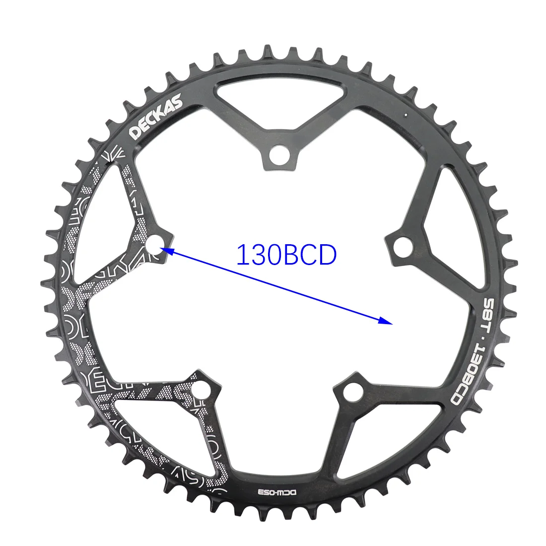 Звезда Deckas 130 BCD круглая для shimano 5700 6700 50 52 55 58 T 60T звезда дорожного велосипеда 130bcd