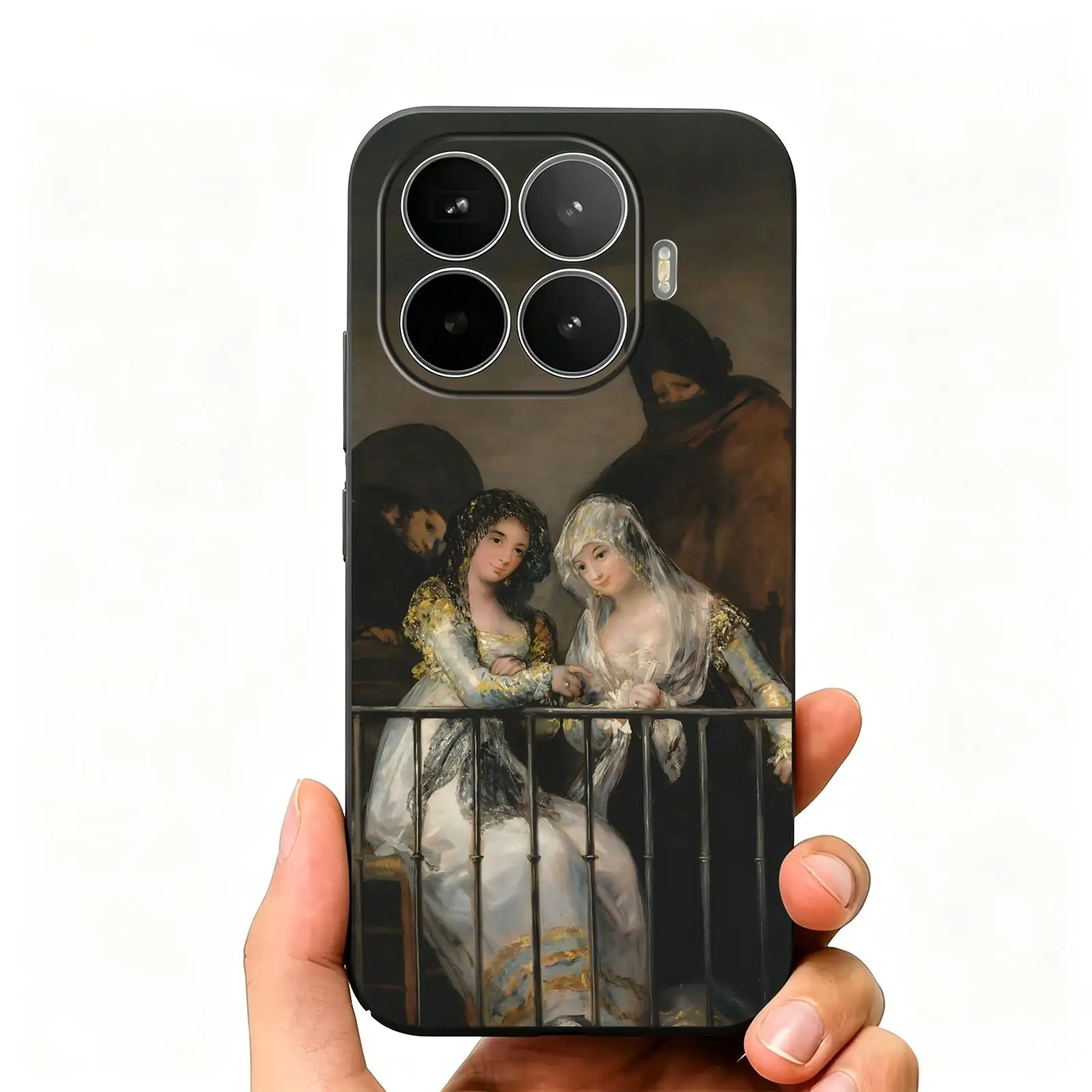 Фото Чехол для телефона Xiaomi 17 15 14 13 12 11 T Ultra Pro, мягкий черный противоударный чехол, Испания, Франсиско Гойя Арт №2