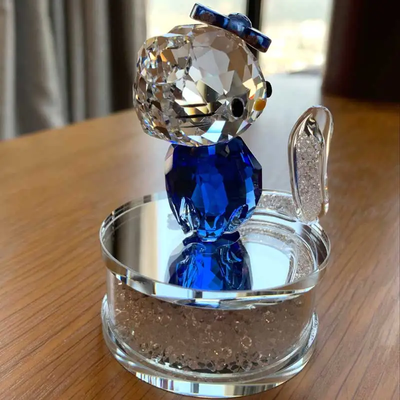 Любимый подарок девушке Хрустальная Фигурка кота из мультфильма автомобильное