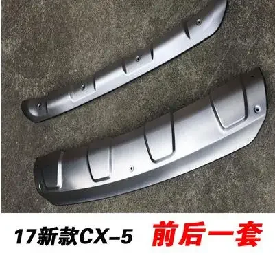 

Для новой модели автомобильных запчастей MAZDA CX-5 CX5 2017 2018 из нержавеющей стали передний + задний бампер диффузор Защитная противоскользящая пластина