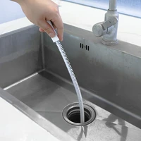 kitchen sink cleaning hook cleaner sticks clog remover sewer bendable dredging pipe bathroom hair cleaning sink sewer dredging