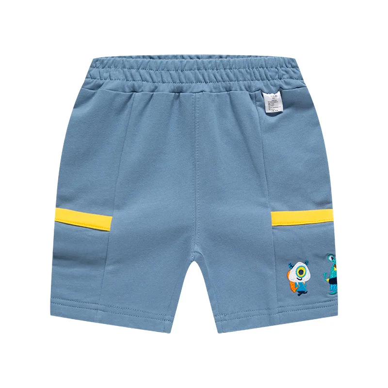 2022 Summer Young Children Boys Shorts Catoon Embroidery Baby Sports 2-8 Years Kids Toddler Little Boy Clothes |