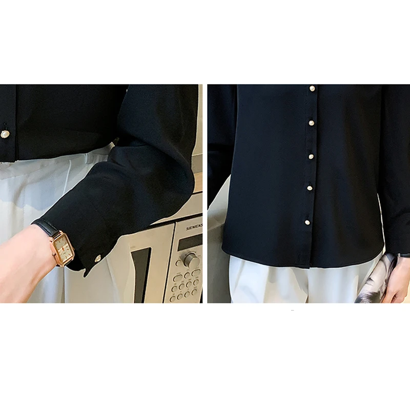 Блузка женская шифоновая с длинным рукавом весна 2023