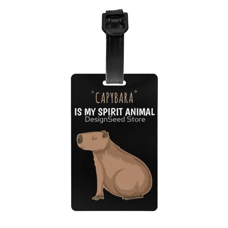 

Пользовательская багажная бирка капибара защита конфиденциальности дикие животные Южной Америки багажные бирки для путешествий Сумка Этикетки чемодан