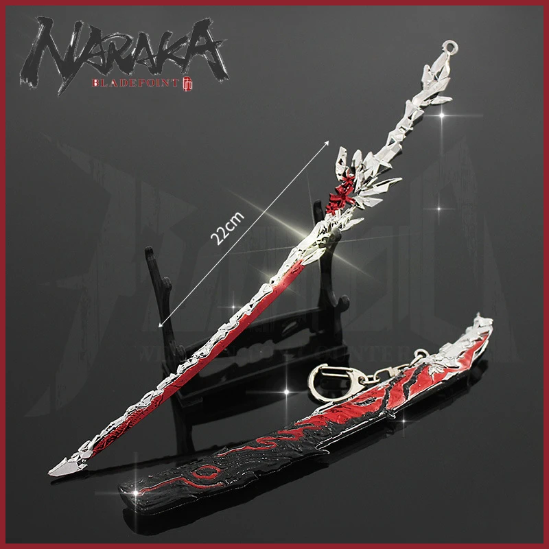

Меч Naraka Bladepoint Katana игрушка Dragonforce Koi в виде цветка брелок оружие Нож Меч Модель 22 см игрушки для детей подарок