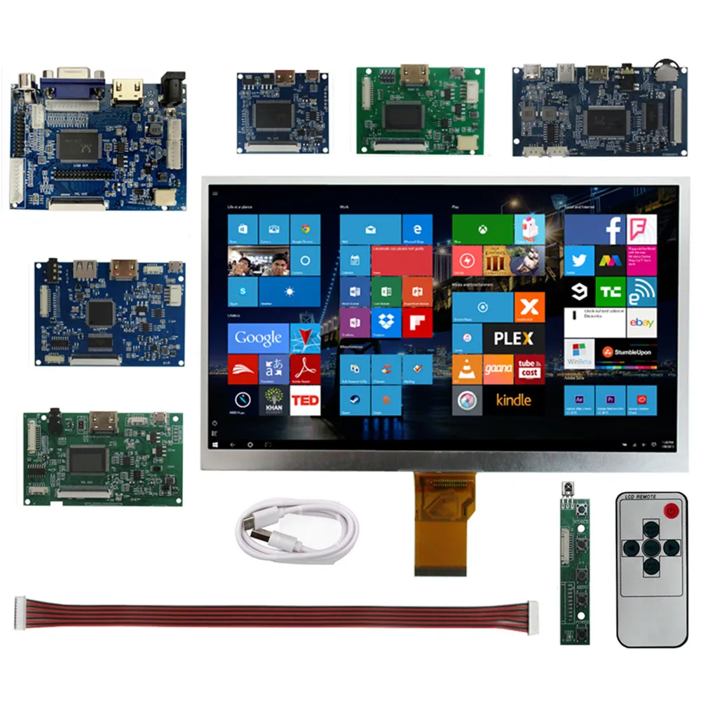 10 1-дюймовый ЖК-экран 1024*600 16:9 универсальная плата управления драйвером сделай сам