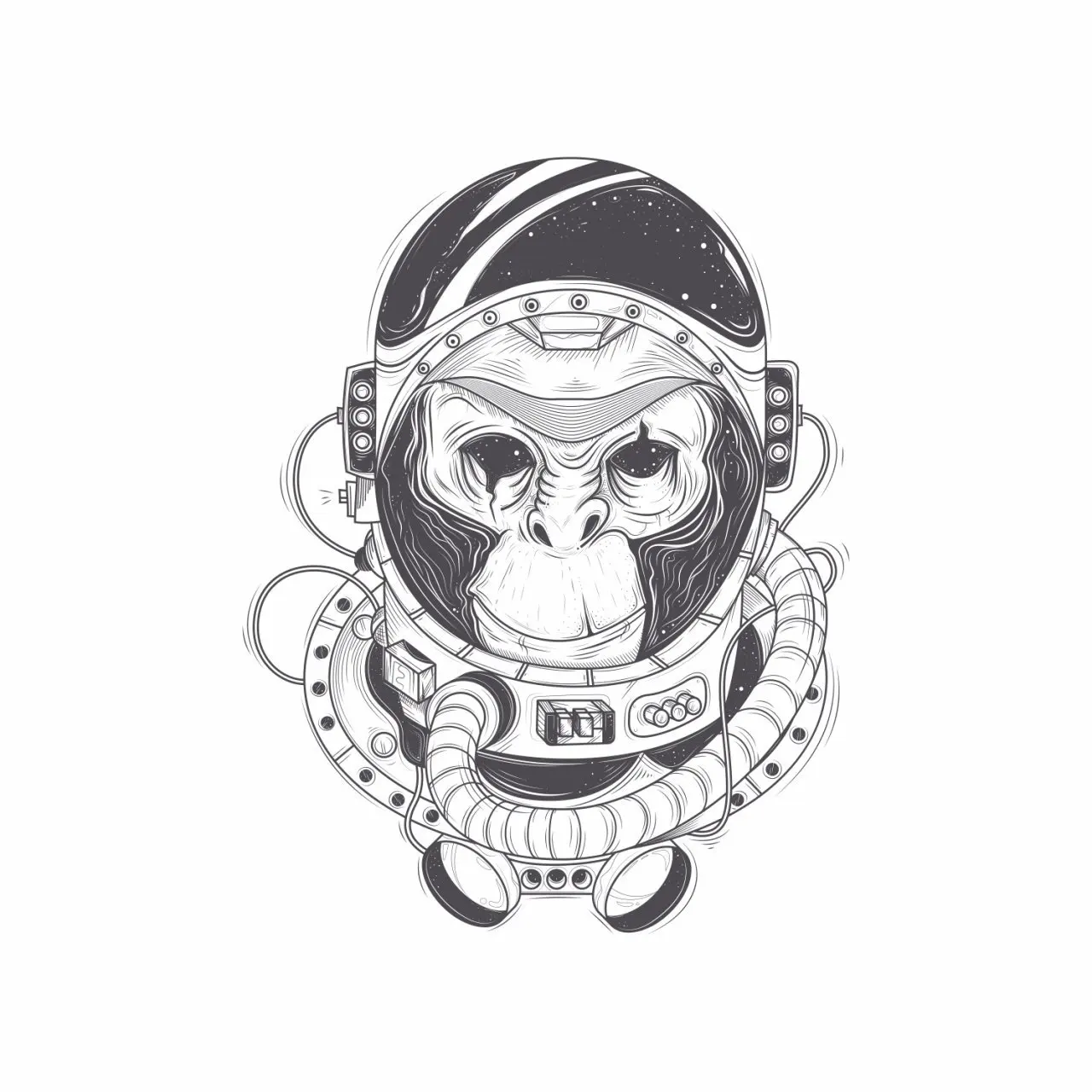 

Astronot Monkey Sticker Plane Extreme