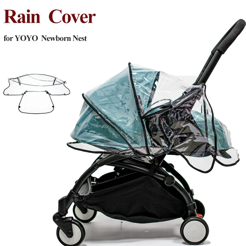 Stroller Rain Cover For YOYO 0+ Newborn Nest 1:1Design EVA Material No Odor Yoya Newborn Basket Rain Proof Stroller Accessories