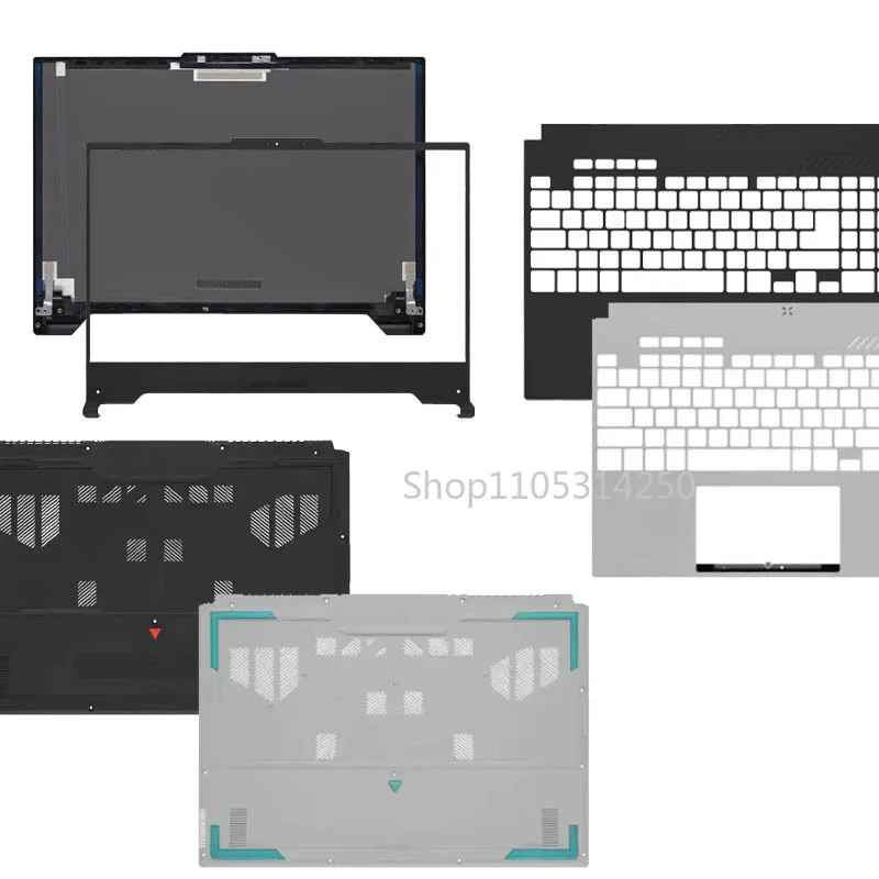 Фото НОВИНКА Для TUF ASUS Gaming F15 FA507 FX507 FA507Z FA507R FX507Z ZC: задняя крышка экрана, передняя рамка, палмрест, нижний корпус, петли. №1