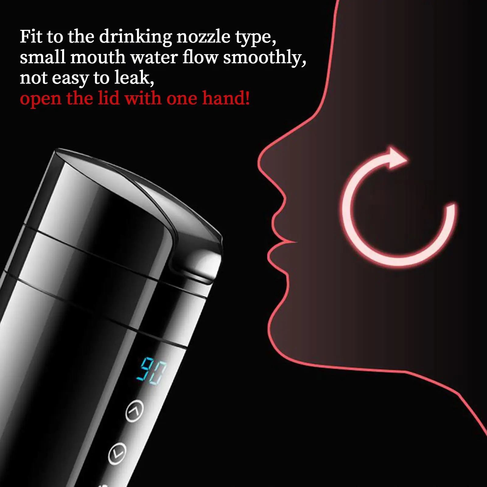 

Electric 12V/24V Car Kettle Boiler 400ml Heating Intelligent Hot Water Kettle Mug Insulated Cup for Coffee Camping