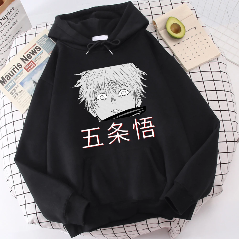 

Japanese Anime Jujutsu Kaisen Hoodie Sweatshirt Satoru Gojo Pullovers Girl Hoodies Men Women Fashion Tracksuit Kids Boy Clothes