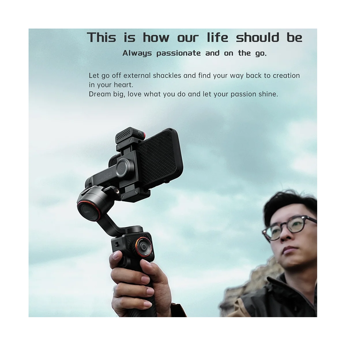 Ручной Стабилизатор Hohem ISteady M6 штатив для селфи с магнитной подсветкой