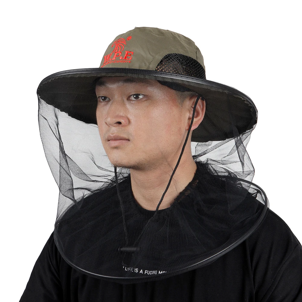 

Outdoor Mosquito Repellent Hat Beekeeping Cap Mesh Fishing Cap Bug Face Shield Insects Prevent Neck Head Cover Face Guard New