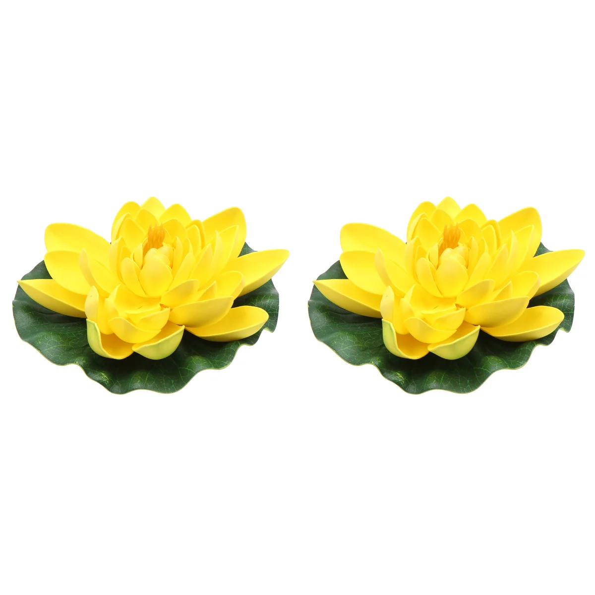 

Lotus Floating Flower Water Flowers Lily Decoration Artificial Pondpool Aquariumdecor Pads Simulation Garden Weddingleavespad
