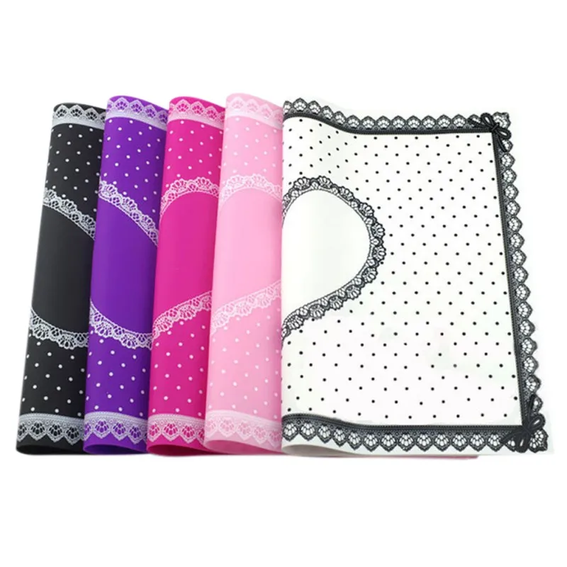 

Nail Art Manicure Practice Silicone Pillow Hand Holder Cushion Lace Table Washable Foldable Mat Pad High Quality Fashion Tool