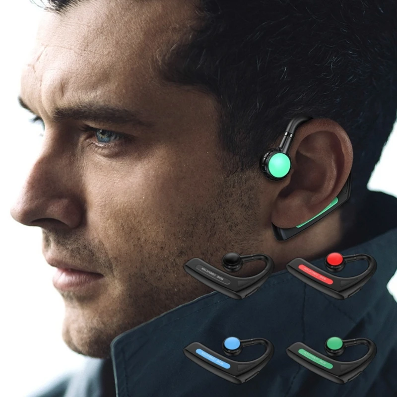 

Bone Conduction bluetooth Earphone Handfree Wireless Headphone Noise Reduction for Business Sports Cycling Fitness Ear Clip Type