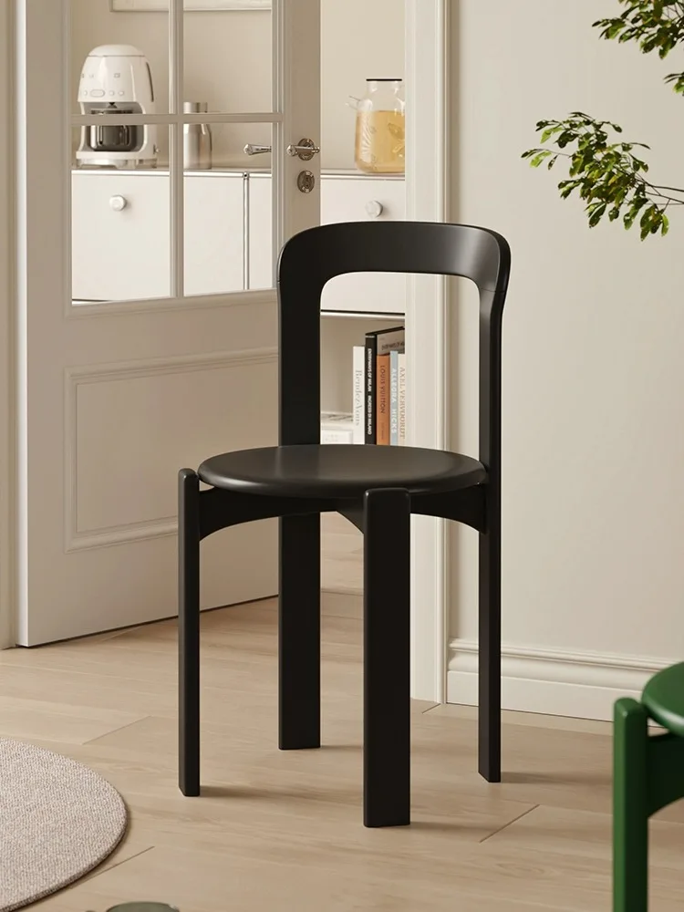 

Скандинавский простой обеденный стул из твердой древесины, спинка для дома, кофе, гостиной, стул для молочного чая, магазина, стул для ресторана