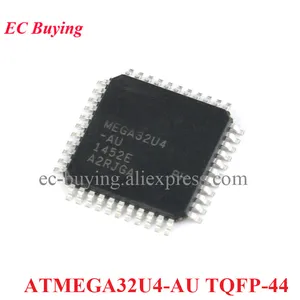 ATMEGA32U4-AUR ATMEGA32U4-AU ATMEGA32U4 TQFP-44 Microcontroller AVR 32KB Flash Memory USB MCU Chip IC Controller New Original