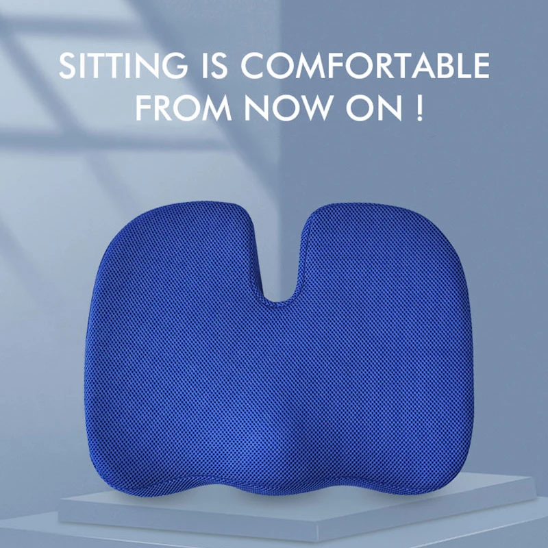 

Travel Seat Cushion Coccyx Orthopedic Memory Foam U Seat Massage Chair Cushion Car Office 3D Mesh Cloth Release Massage Cushion