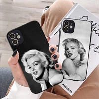 marilyn monroe actor phone case for iphone 12 11 13 7 8 6 s plus x xs xr pro max mini shell