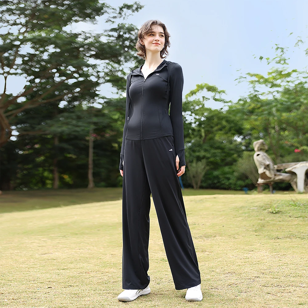 Повседневная спортивная одежда OhSunny женские брюки с широкими штанинами новинка