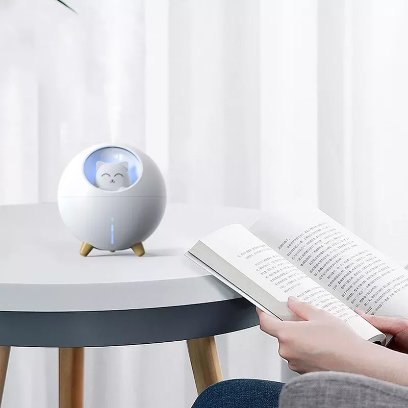 

NEW2023 220ml Air Humidifier Lovely Pet Planet Ultrasonic Cool Mist Aroma Air Oil Diffuser Romantic Color LED Lamp USB Humidifi