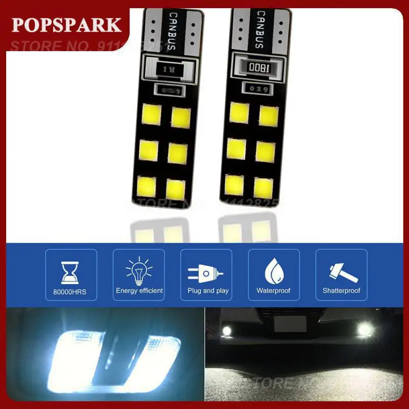 

2 шт., универсальные автомобильные аксессуары 6000K T10 12SMD 5730