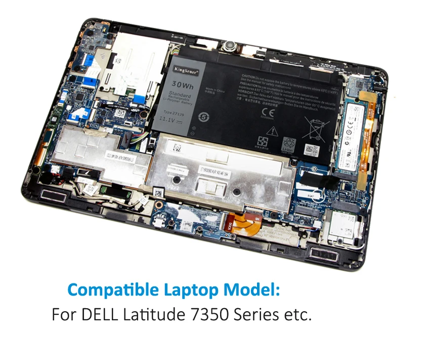 Аккумулятор KingSener 271J9 11,1 В 30 Втч для ноутбука Dell Latitude 13 7000 7350 GWV47 0GWV47 YX81V (art.: 3920bf8ce2f8a) - 3920bf8ce2f8a