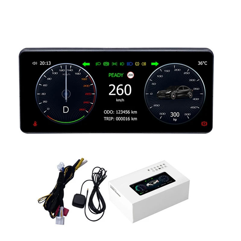 

10.25 Inch Car LCD Instrument Cluster Display Multimedia Dashboard Screen (Android System)For Tesla Model 3 / Y