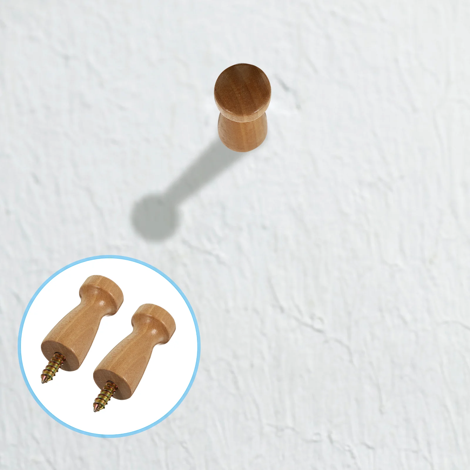 

4pcs Wall Hook Replacement Creative Wooden Coat Hooks Wall Mounted Backpack Hanger Hat Hanger For Wall