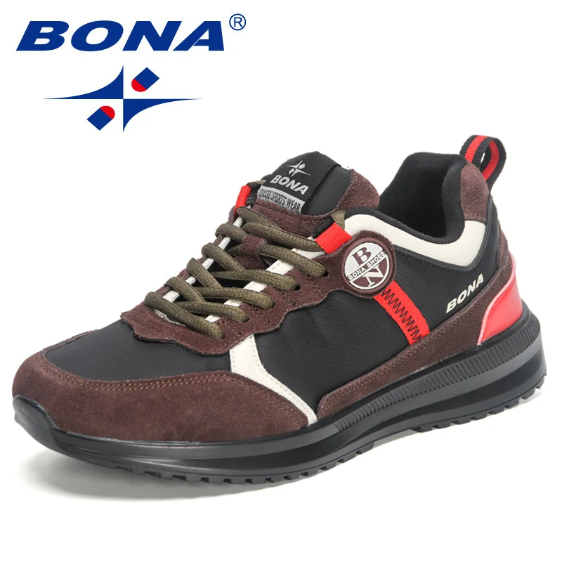 

Кроссовки BONA мужские вентилируемые, брендовые Сникерсы для активного отдыха, дышащие Нескользящие, дизайнерская обувь, 2023