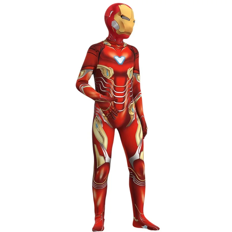 

Iron Man Costume for Kids Party Dress Up Superhero Zentai Suit Ironman Bodysuit Halloween Costumes Stage Show Jumpsuit Sets