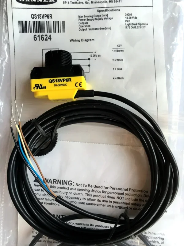 Совершенно новый оригинальный фотоэлектрический переключатель American Bonner BANNER QS186E