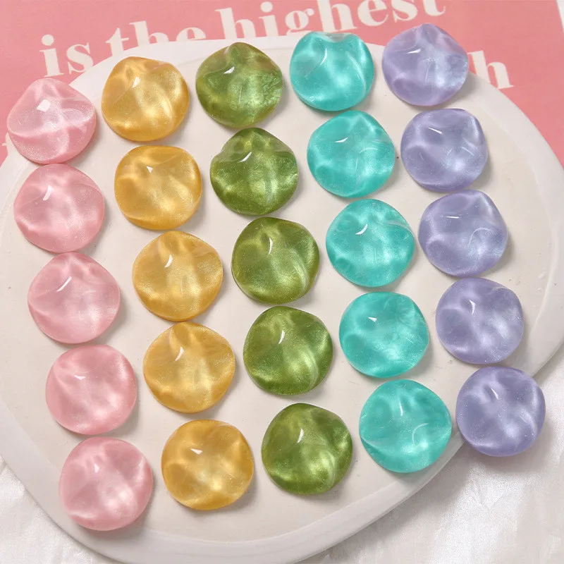 

Newest 50pcs/lot 20mm color print water ripples geometry rounds shape flatback resin beads diy jewelry earring/hair accessory