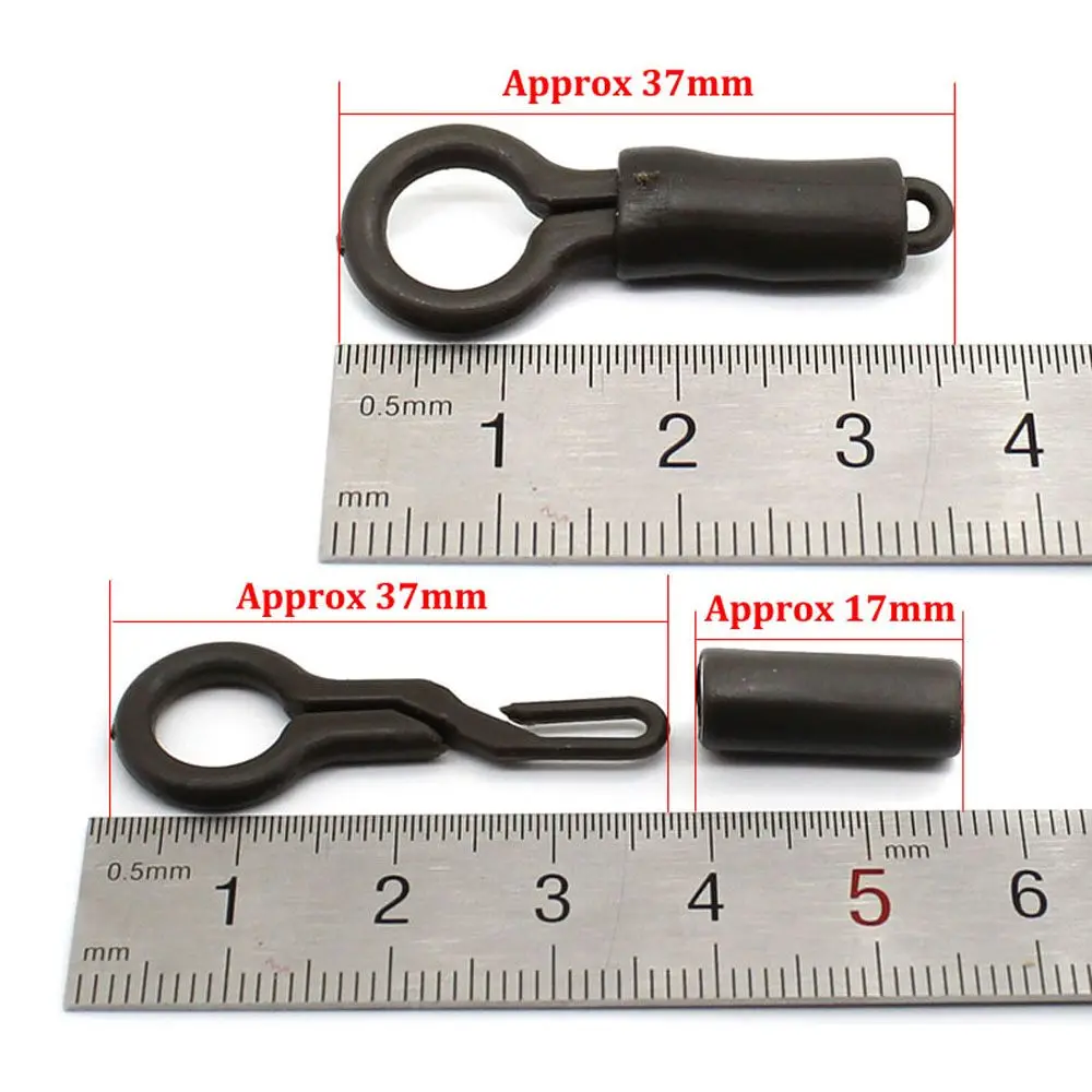 Фиксирующие зажимы для поводка черные резиновые 20 шт