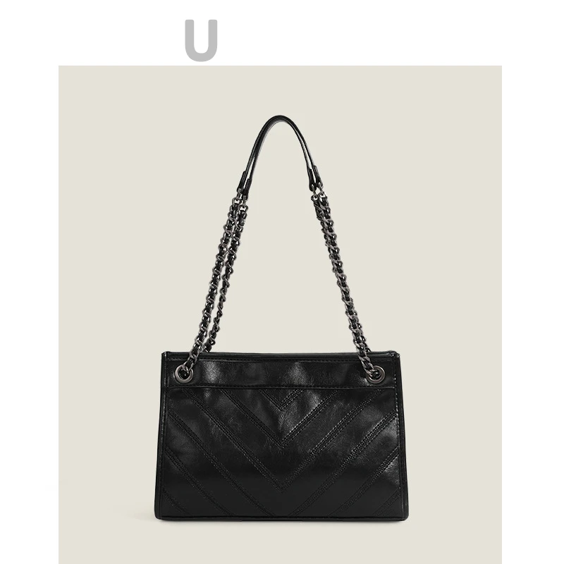 European and American fashion one shoulder messenger handbag New tote bag Women's bag large capacity chain tote bag 2022