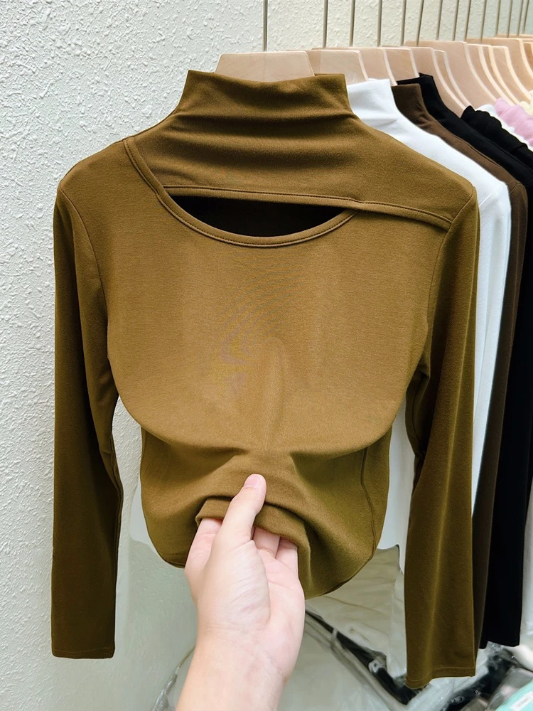 Двусторонняя Женская футболка из спандекса с длинным рукавом - купить по