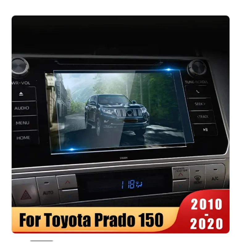 

Tempered Glass Car Navigation Screen Protector Film Sticker Accessories For Toyota Land Cruiser Prado 150 2010 - 2018 2019 2020