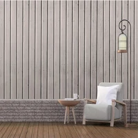 custom 3d photo murals grey imitation wooden grain board wallpaper for bedroom living room backdrop decor creative wall painting