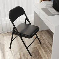 Simple Backrest Folding Chairs Home Portable Office Lounge Chair Dormitory Fashion Simple Chairs Living Room