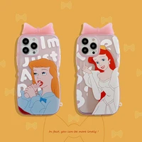 creative cartoon funny beautiful girl princess cover for iphone 11 12 13 pro x xr xs max shockproof phone case iphone 13 case