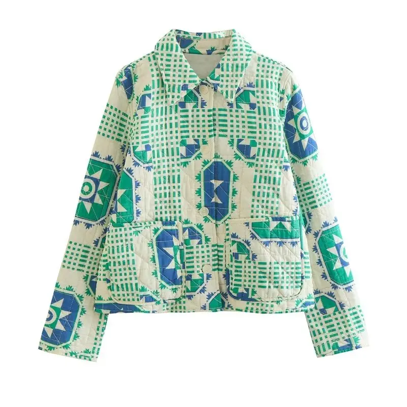 

Женская куртка-рубашка, новая осенняя модная прямая женская куртка с принтом, Элегантная Модная молодежная уличная куртка, 2022