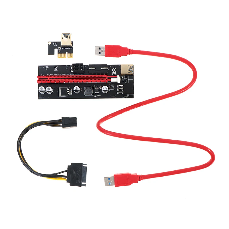 

4 шт./компл. Ver009 Usb 3.0 Pci-E Райзер Ver 009S Экспресс 1X 4X 8X 16X адаптер удлинителя графического процессора