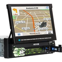 2 din car video mp5 multimedia player autoradio 9901 fm radio receiver with retractable screen contains gps