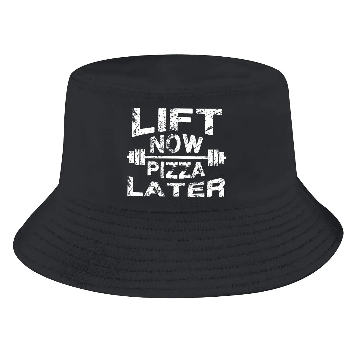 

Bodybuilding GYM Muscle Training Crossfit Bucket Hat Lift Now Pizza Later Men's Women's Fisherman Cap Hip Hop Beach Sun Hats