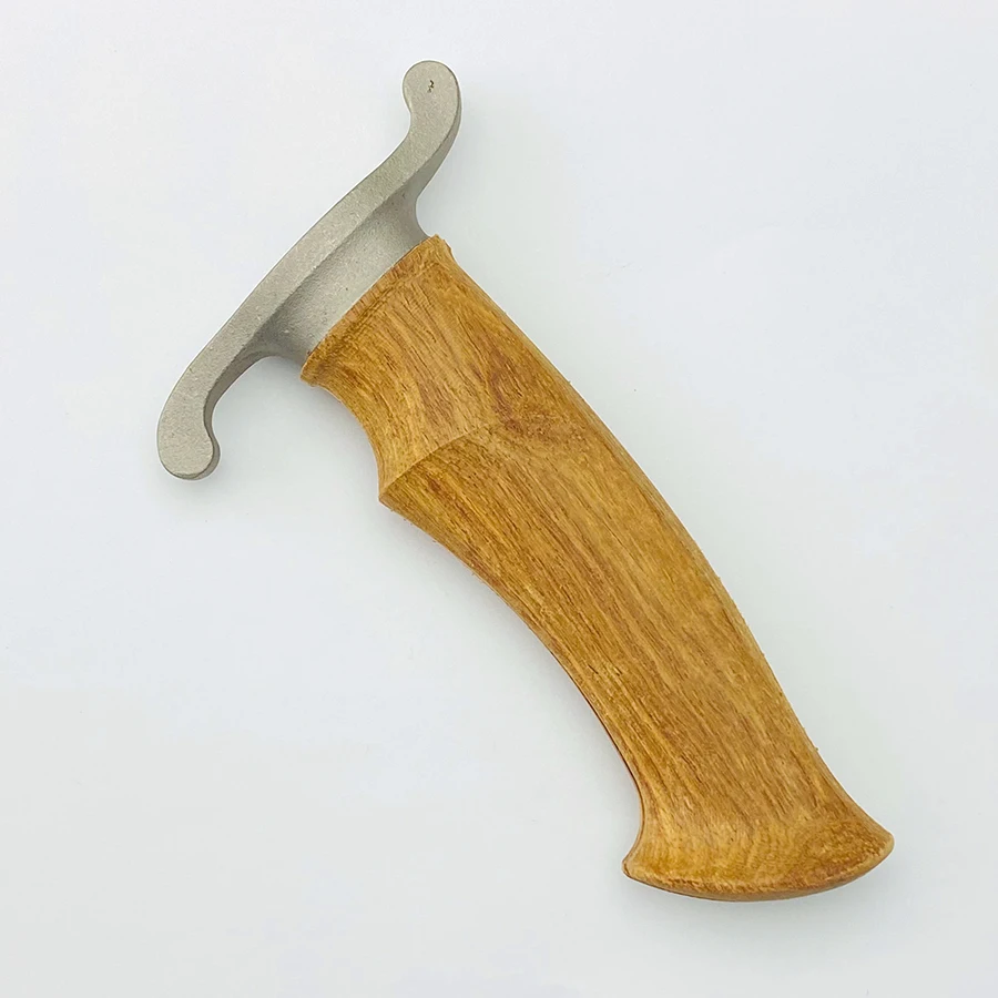 New style Semi-finished Yellow Pear Wood Knife Handle Material with Knife Guard for DIY Knife Handle Making Blade Accessories