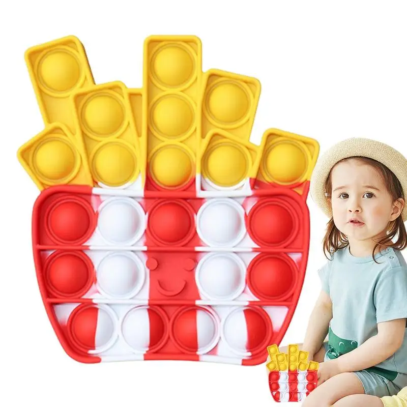 Игрушка-антистресс в виде гамбургера дизайн фаст-фуда Пузырьковые